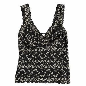 White House Black Market Lace Babydoll Tank Top Size Small